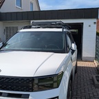 Santa Fe MX5 mit Thule Wingbar Evo & Dachkorb