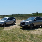 Hyundai-Doppel am Strand bei Nin